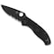 Spyderco 2024 Spyderco, Reveal V4, Tenacious, Black Frn, Black Blade, Combo Edge SPY-C122PSBBK - alternate 3